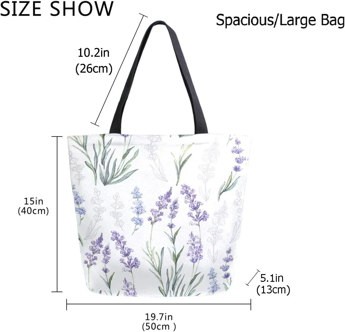 Stylish Funny Pattern Extra Large Shoulder Tote Bag for Beach Travel Weekender Gym Grocery Shopping