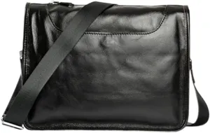 Stylish Men's Leather Tote Bag Multi-pocket Shoulder Crossbody Bag Lightweight and for Occasions