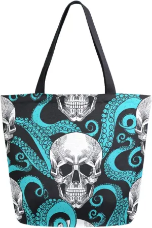 Stylish Print Extra Large Shoulder Tote Bag for Beach Travel Weekender Gym Grocery Shopping