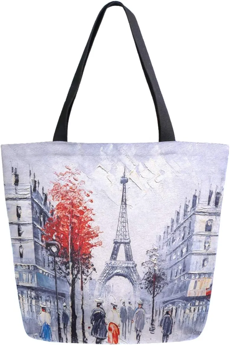 Stylish Print Extra Large Shoulder Tote Bag for Beach Travel Weekender Gym Grocery Shopping