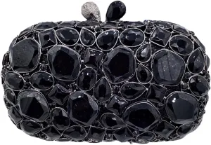 Stylish Women Crystal Evening Clutch Diamonds Handbag Rhinestone Clutch Bridal Purse for Cocktail Prom Party