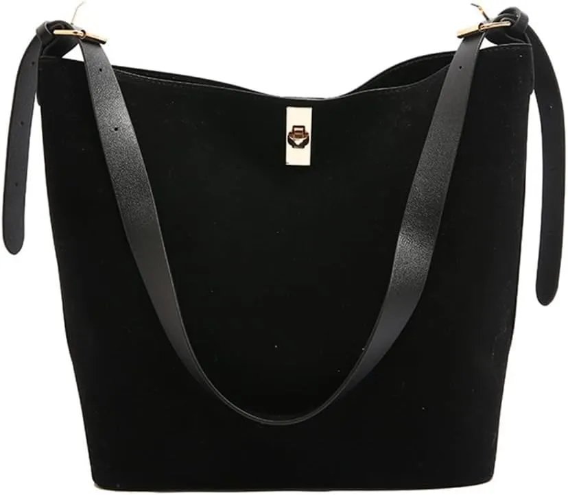 Stylish Women's Casual Handbag Bucket Shoulder Purse PU Leather Underarm Purses Crossbody Bags for Various Occasion
