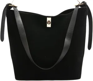 Stylish Women's Casual Handbag Bucket Shoulder Purse PU Leather Underarm Purses Crossbody Bags for Various Occasion