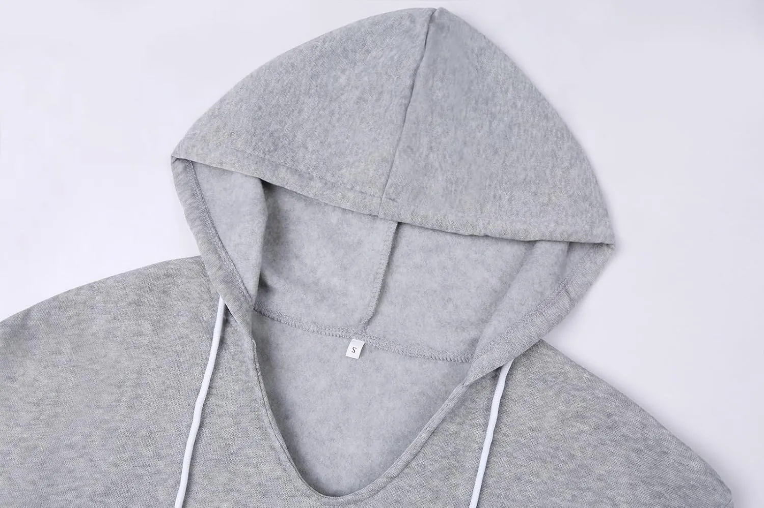 Sweatshirt for Women Fall Jacket Oversized Casual Zip Up Drawstring Hoodie w Pockets Long Sleeve Solid Outerwear Tops