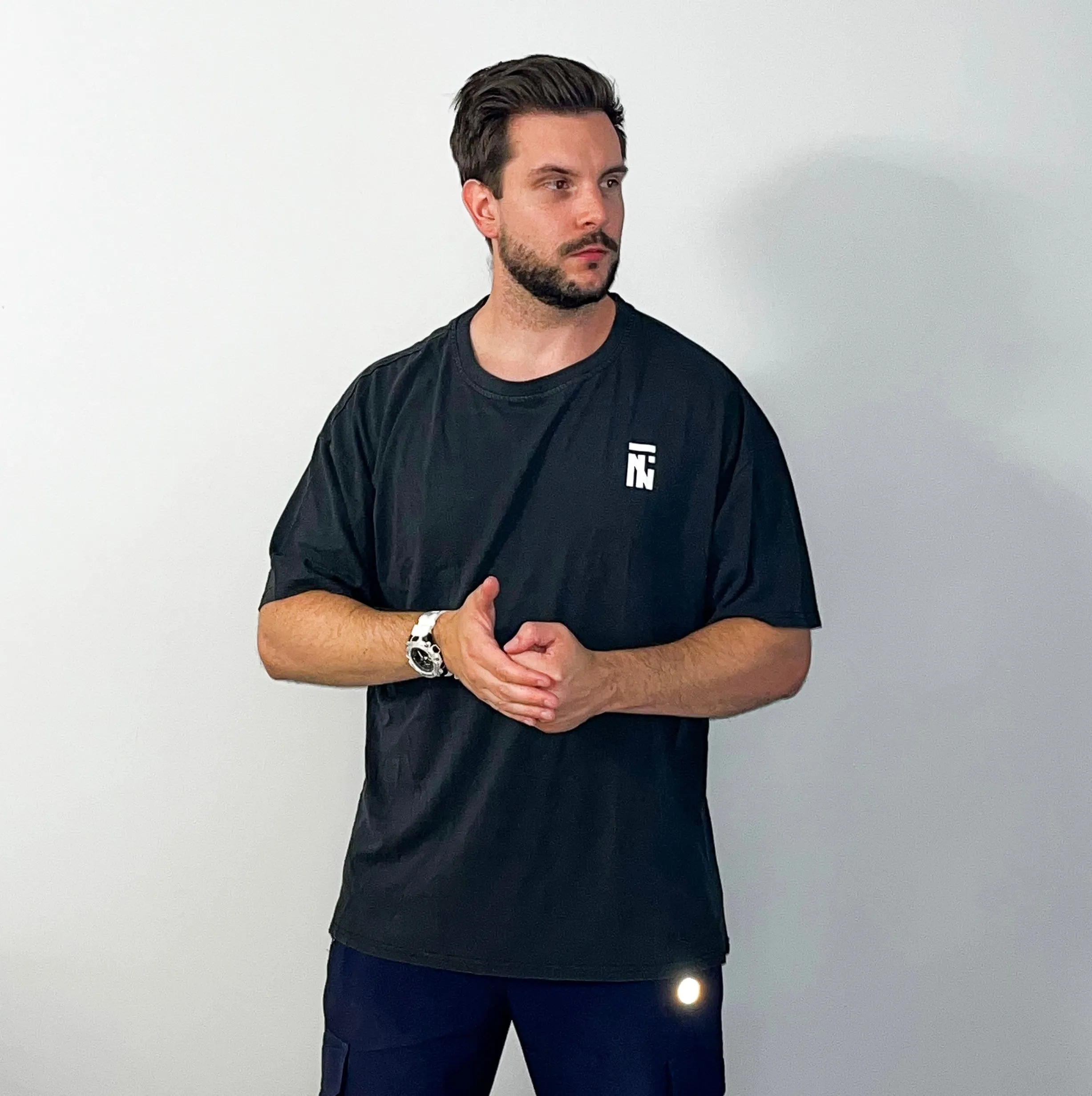 Synergy Oversized T - Black