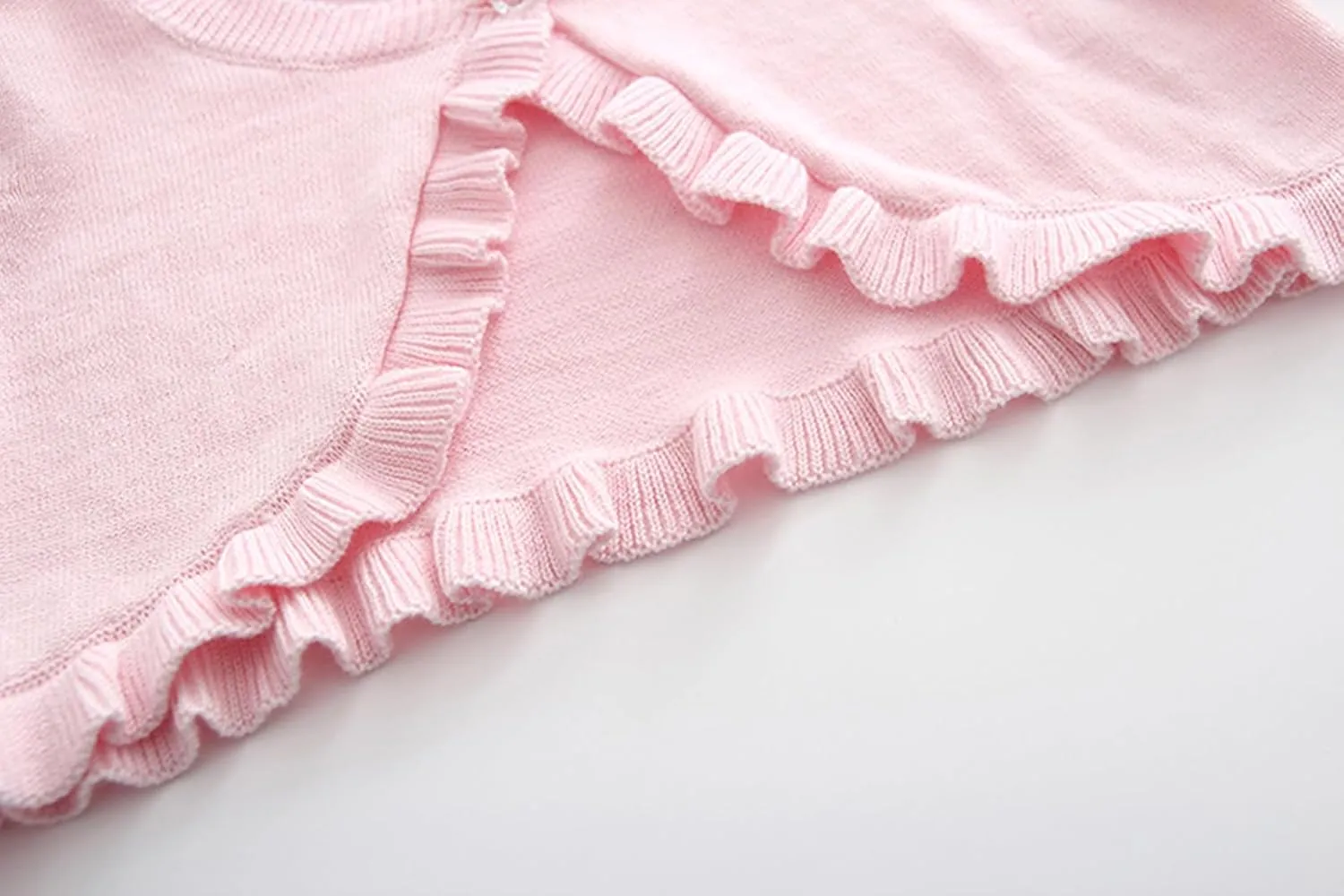 Toddler Girls Cardigan Sweater Bolero Shrug Baby Kids Long Sleeve Cropped Dress Up Button Closure Jacket Tops