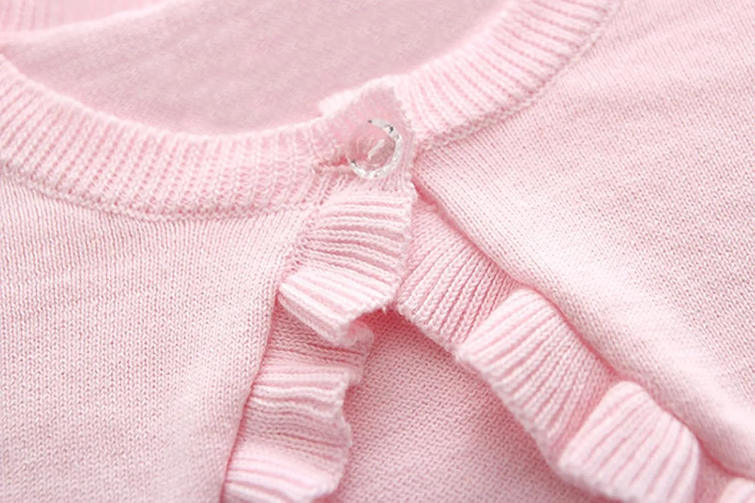 Toddler Girls Cardigan Sweater Bolero Shrug Baby Kids Long Sleeve Cropped Dress Up Button Closure Jacket Tops