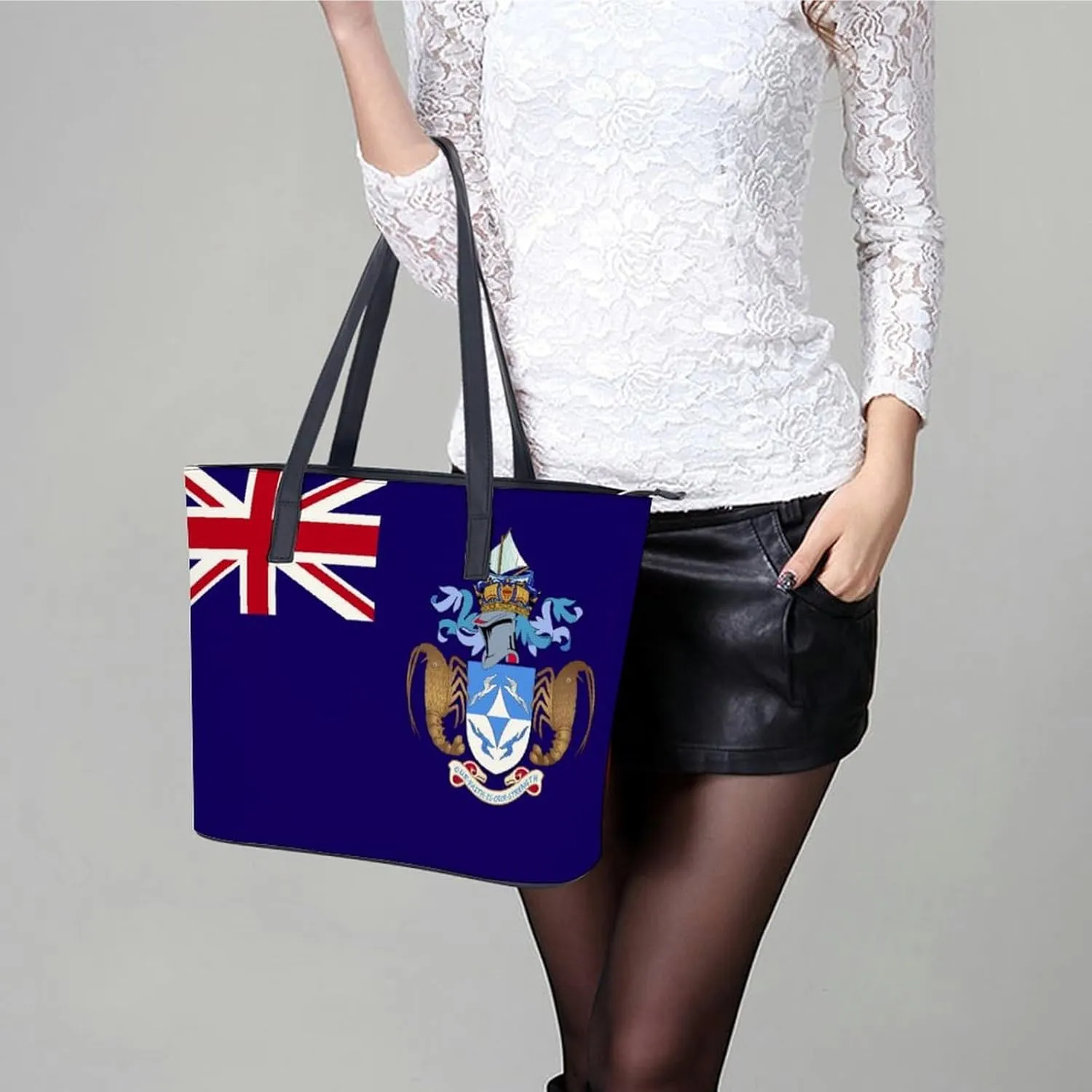 Trendy Mozambique Flag Hobo Tote for Women Stylish Leather Bag Perfect for Errands