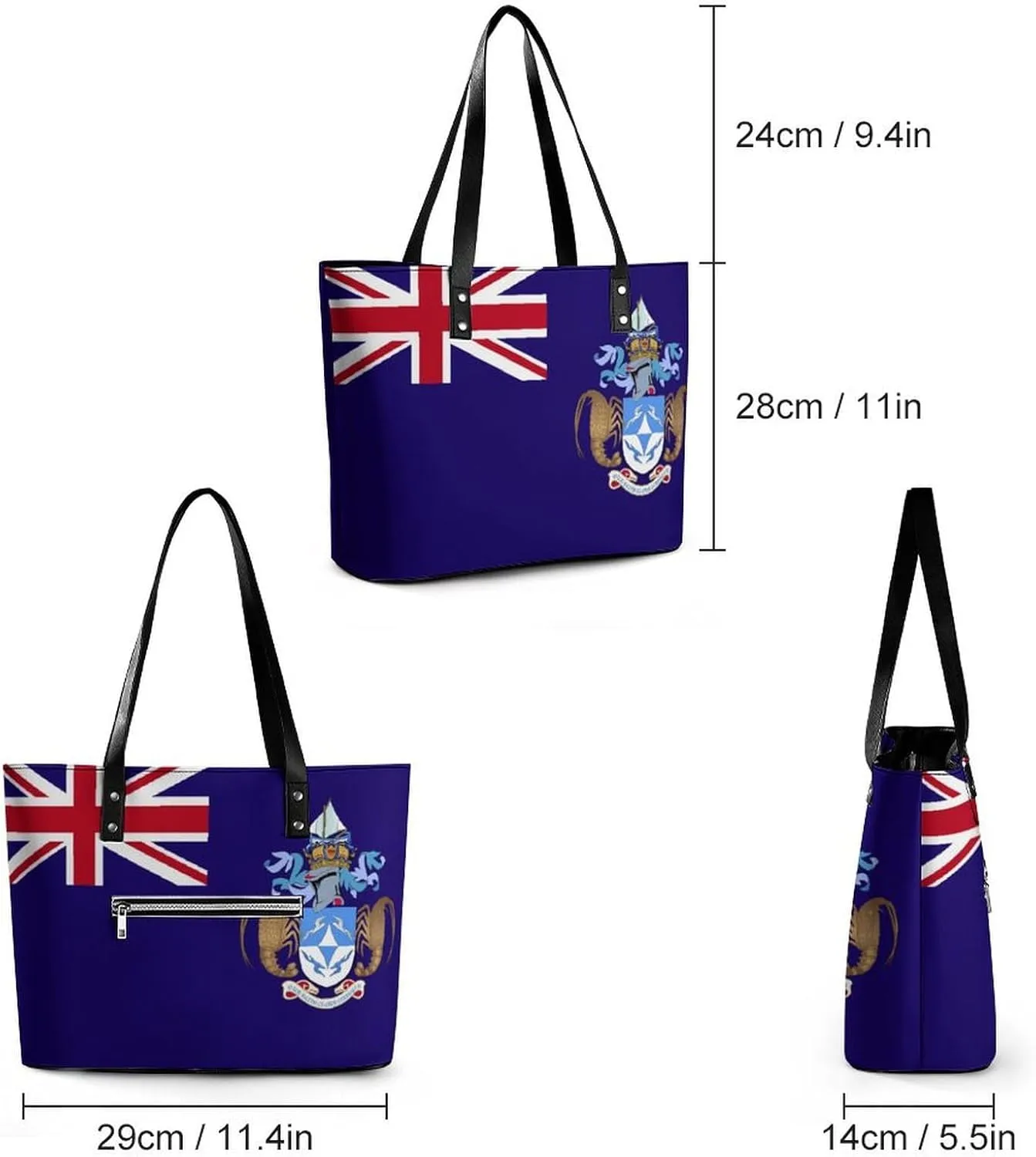 Trendy Mozambique Flag Hobo Tote for Women Stylish Leather Bag Perfect for Errands