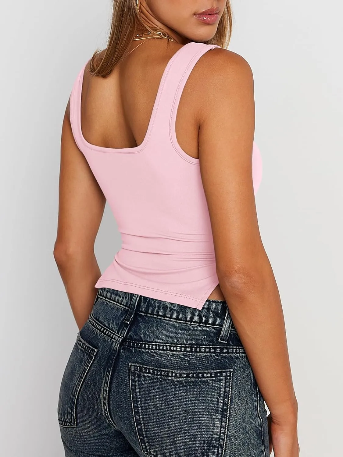 Trendy Queen Womens Going Out Crop Tops Backless Tank Tops Summer Y2k Teen Girls Basics Cute Clothes