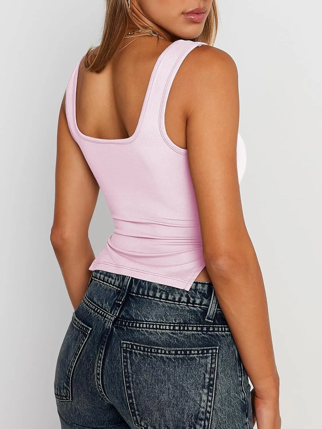 Trendy Queen Womens Going Out Crop Tops Backless Tank Tops Summer Y2k Teen Girls Basics Cute Clothes
