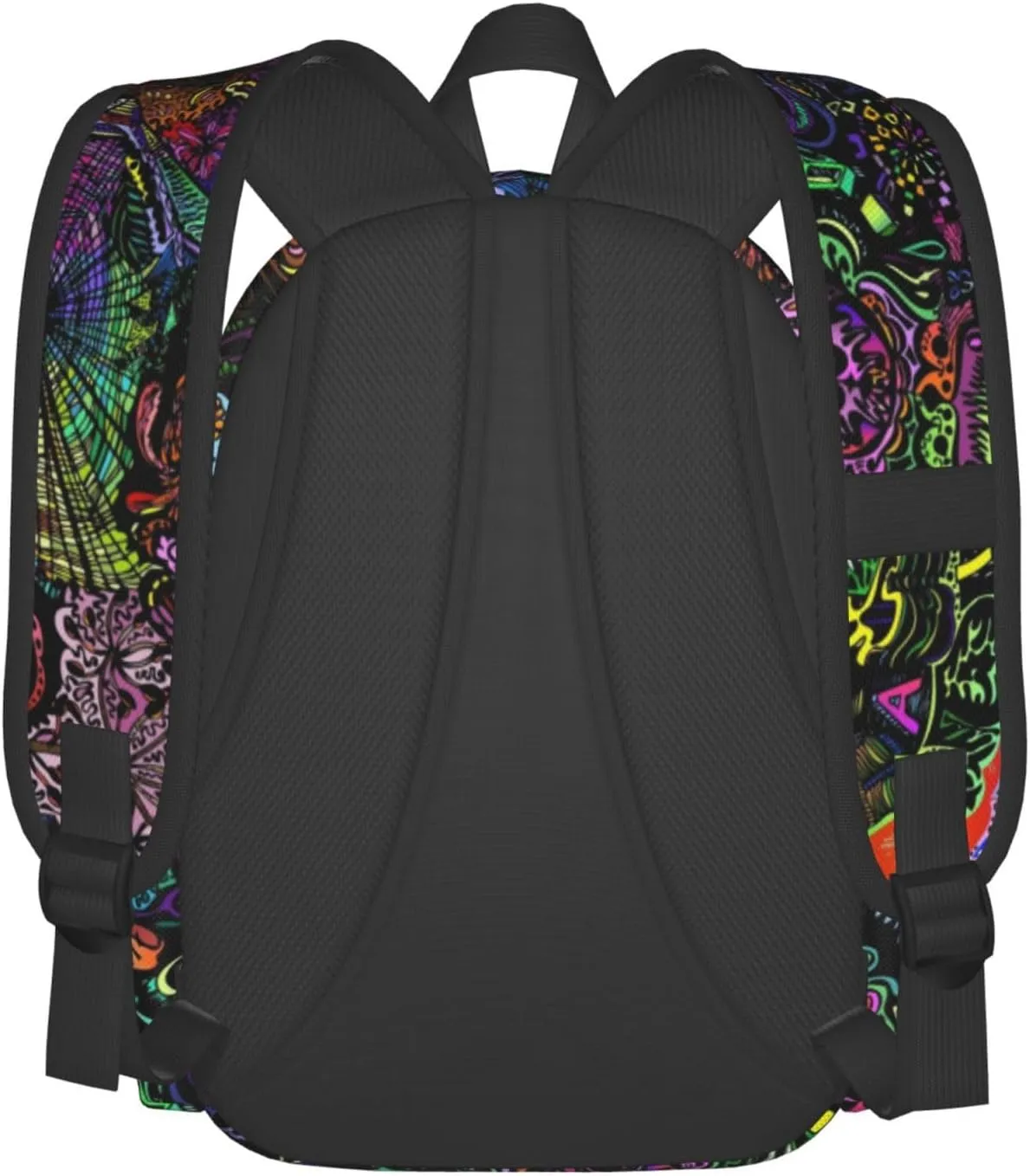 Trippy Psychedelic Art Stylish Backpack With Adjustable Padded Shoulder Straps Daypacks For College Travel