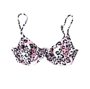 TROPEZ BIKINI TOP IN PINK LEOPARD