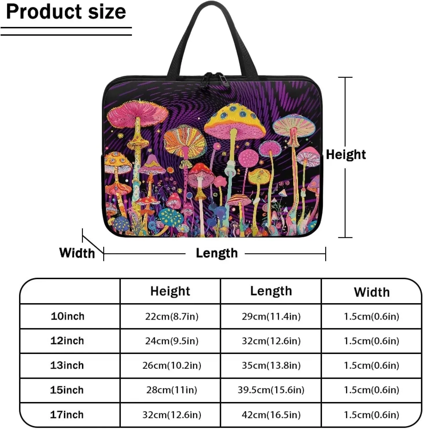 Uasibuni 16 inch Laptop Bag for Women Men Stylish Laptop Cover Gift for Boy Girl