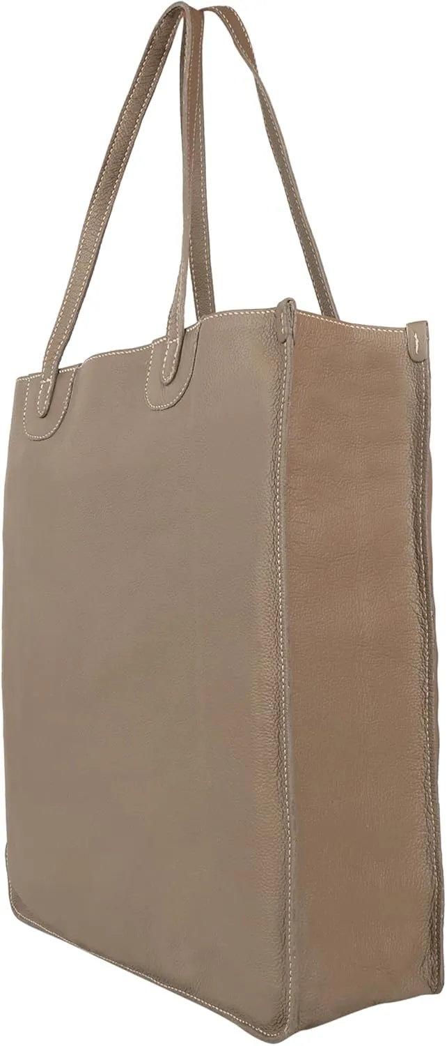 Vaan & Co. Tote  Upcycled Genuine Leather Shoulder Bag, Sustainable & Stylish Handbag for Everyday Use