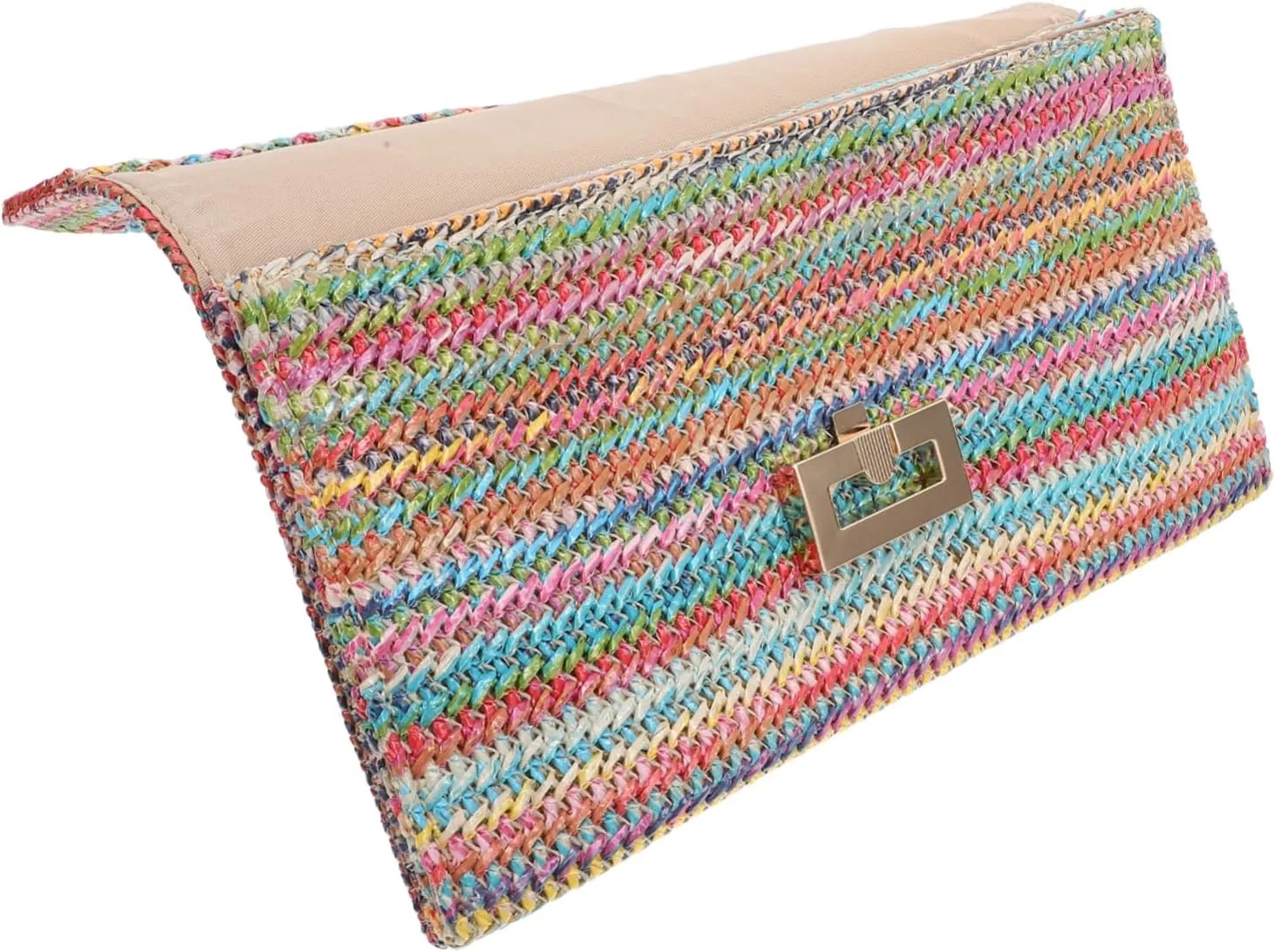 VALICLUD Woven Clutch Purse Clutch Bag Tote Purse for Women Stylish Party Handbag