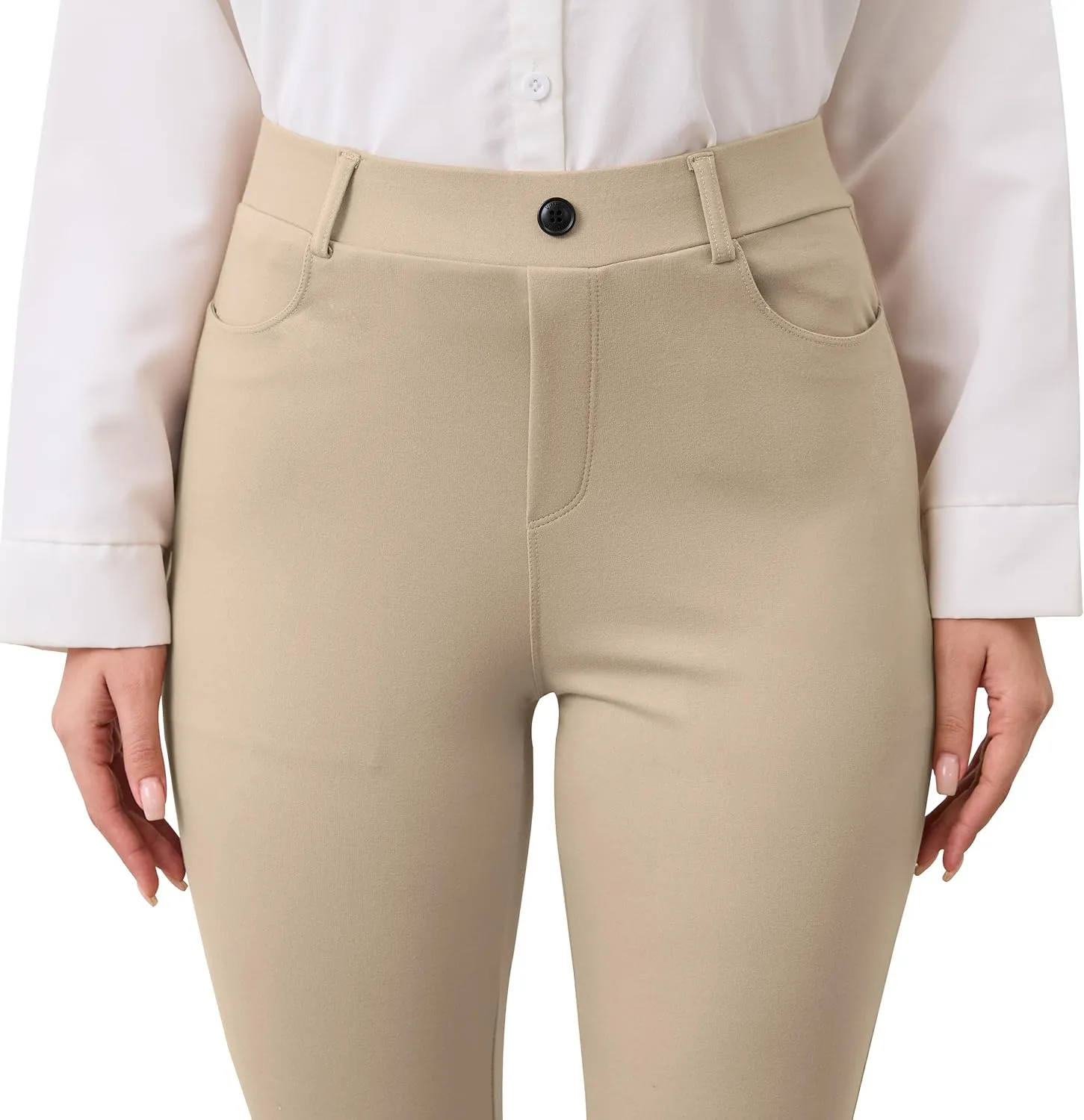 VIMPEP Womens Classic Yoga Dress Pants High Rise Flare Soft Feeling Pull On Work Yoga Pants for Business Office Work 2102