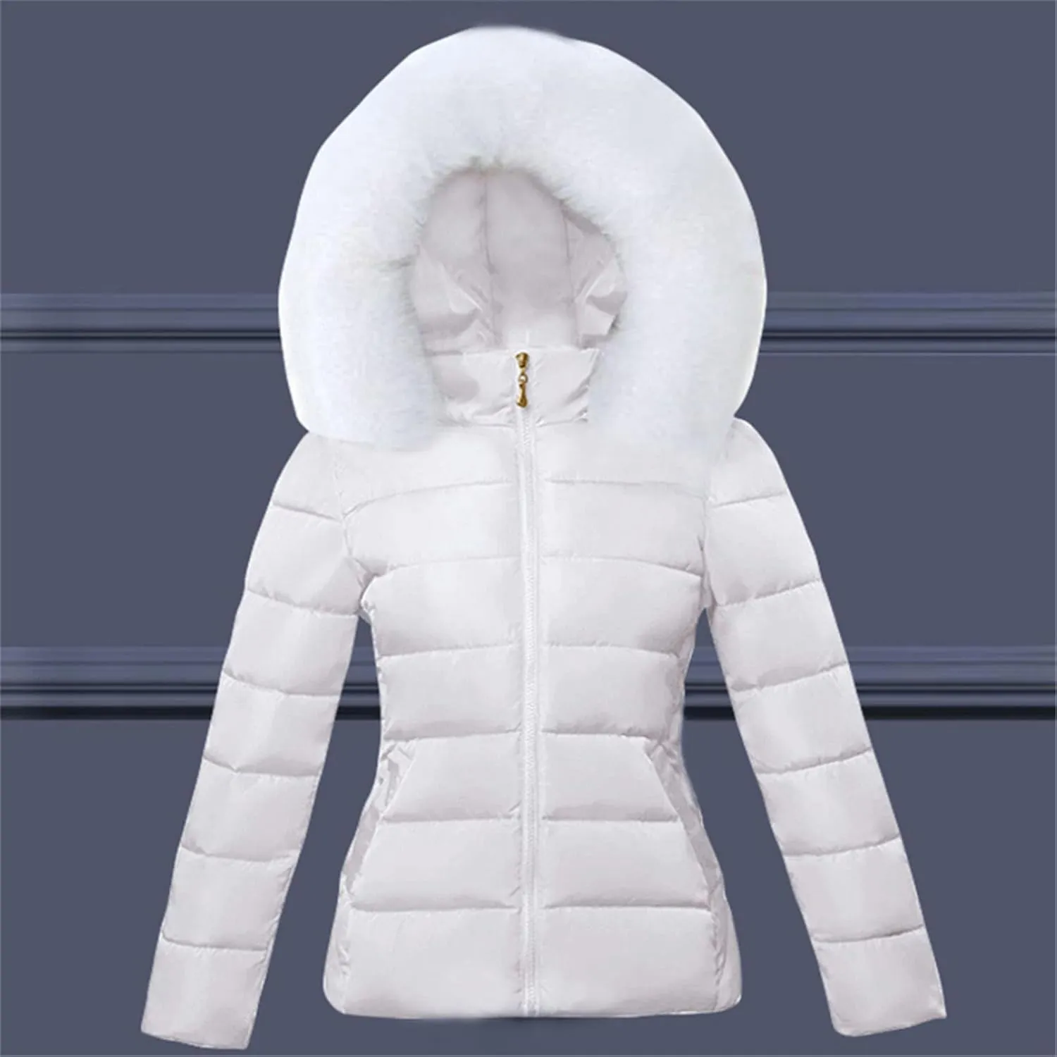 Vogrtcc Fur Winter Jacket For Women Plus Size Hooded Coat Women Parkas Warm Down Jacket Female Coat