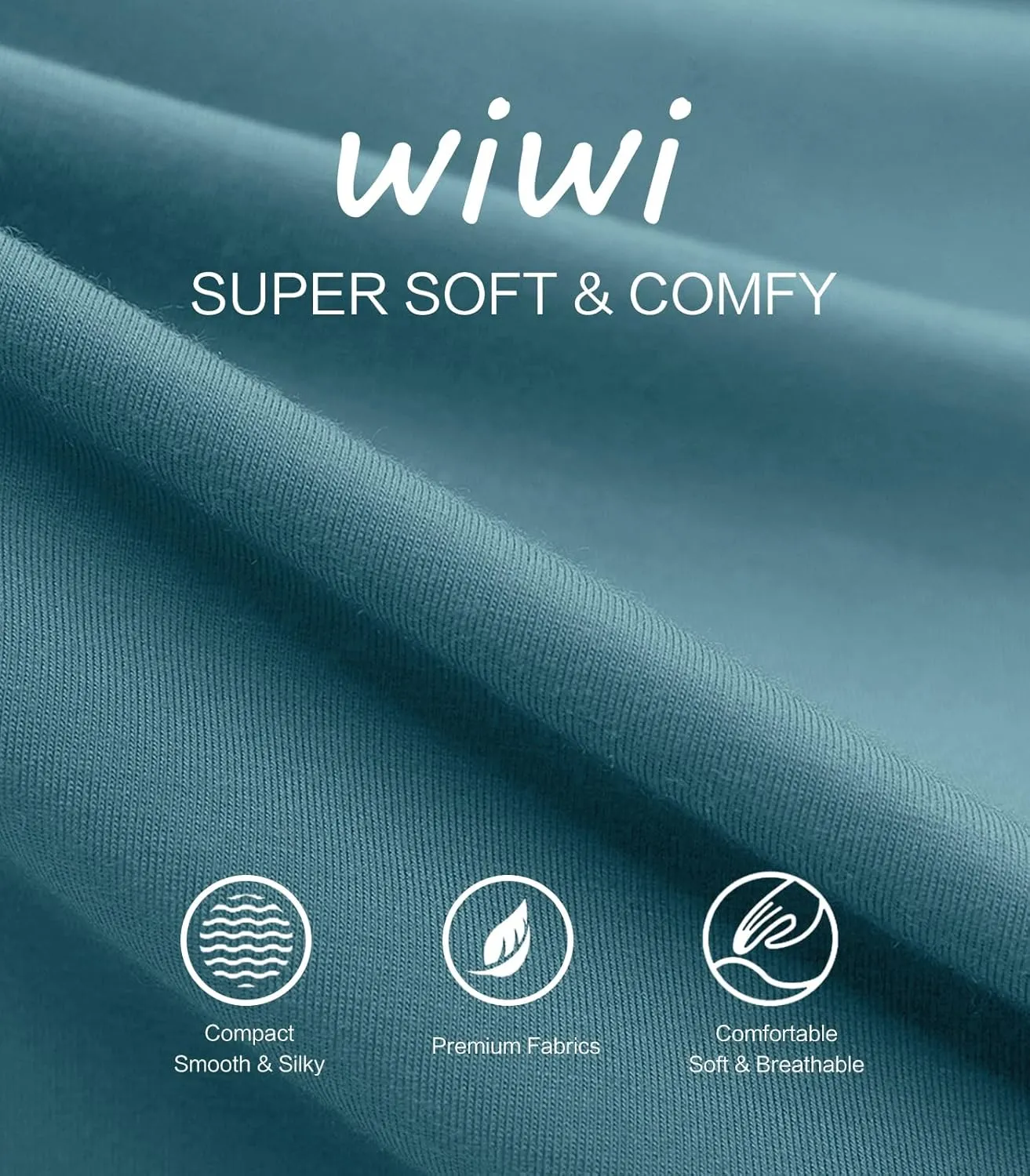 WiWi Pajama Pants for Women Soft Wide Leg Palazzo Lounge Sweatpants Loose Yoga Bottoms-Viscose from Bamboo S-XXL