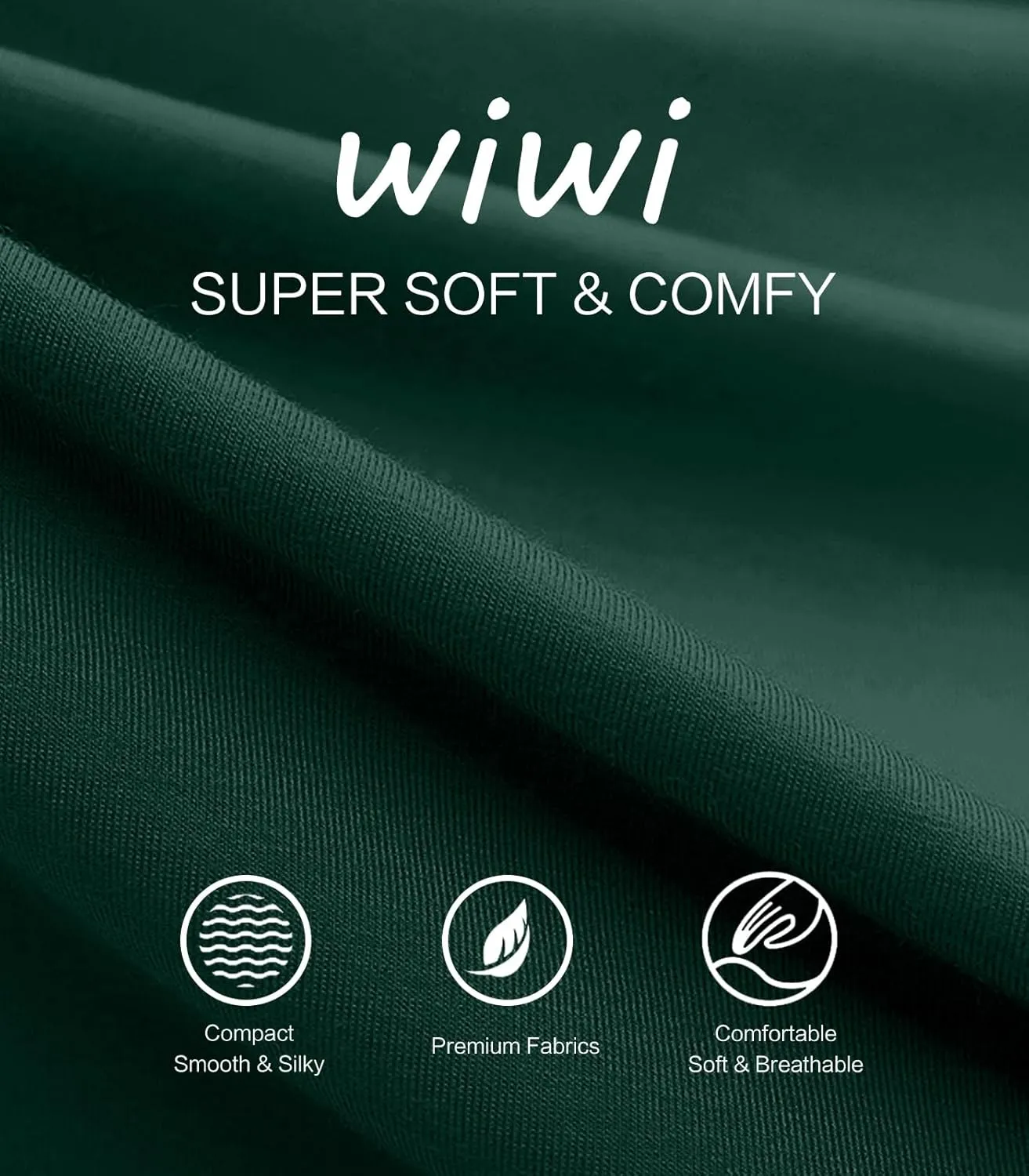 WiWi Pajama Pants for Women Soft Wide Leg Palazzo Lounge Sweatpants Loose Yoga Bottoms-Viscose from Bamboo S-XXL
