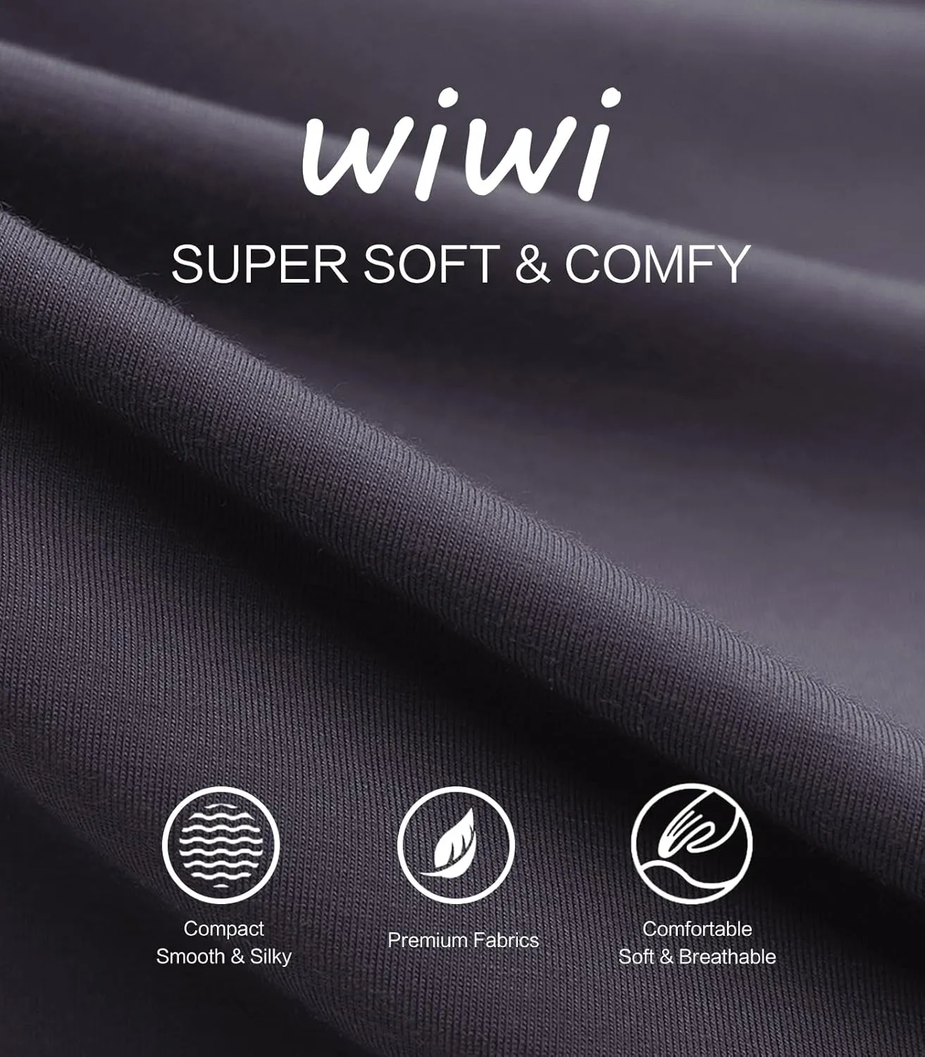 WiWi Pajama Pants for Women Soft Wide Leg Palazzo Lounge Sweatpants Loose Yoga Bottoms-Viscose from Bamboo S-XXL