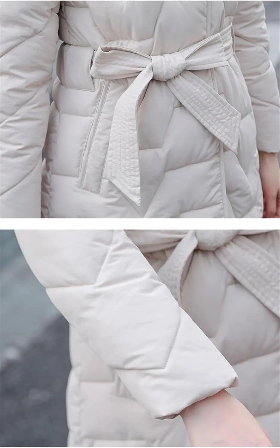 Women Autumn Winter Thicken Hooded Cotton-Padded Jakcet Casual Loose Parkas Coat Female Long Outwears