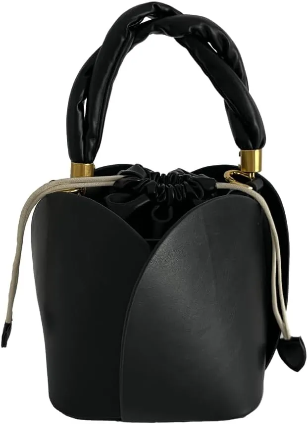 Women's Floral Bucket Bag  Stylish Drawstring Shoulder, Crossbody & Handbag for Daily Commutes & Casual Wear