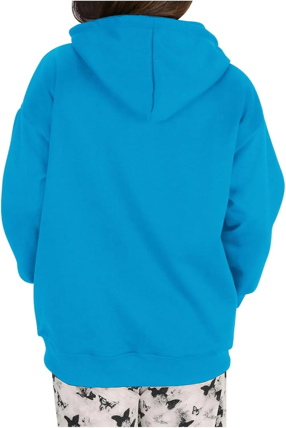 Womens Hoodies Oversized Sweatshirts Pullover Fleece Sweaters Long Sleeve With Pockets Winter Fall Outfits Y2k Clothes