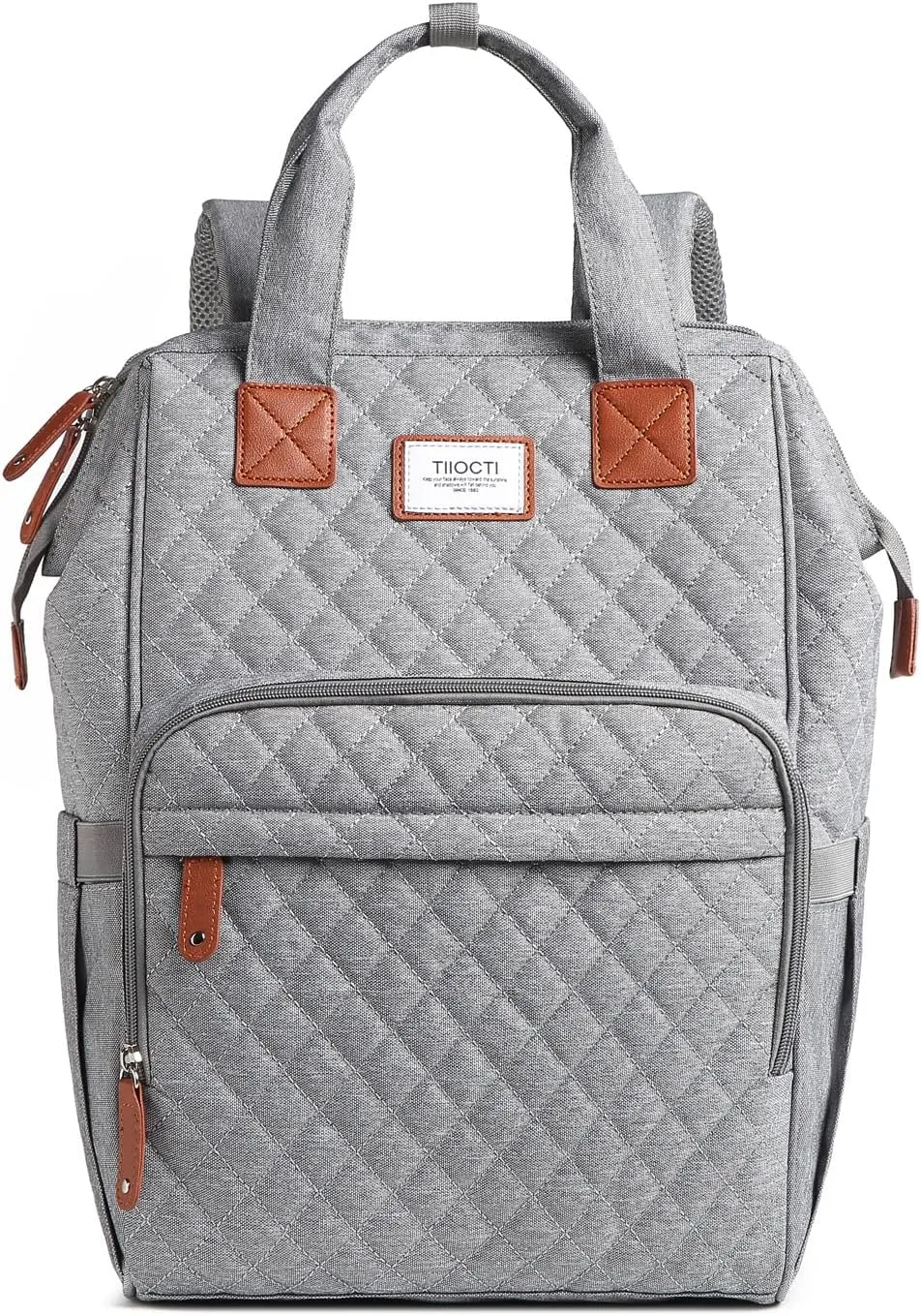 Women's Laptop Backpack - 15.6" Compartment - Travel & Business Ready - Stylish Gray Design for Professionals