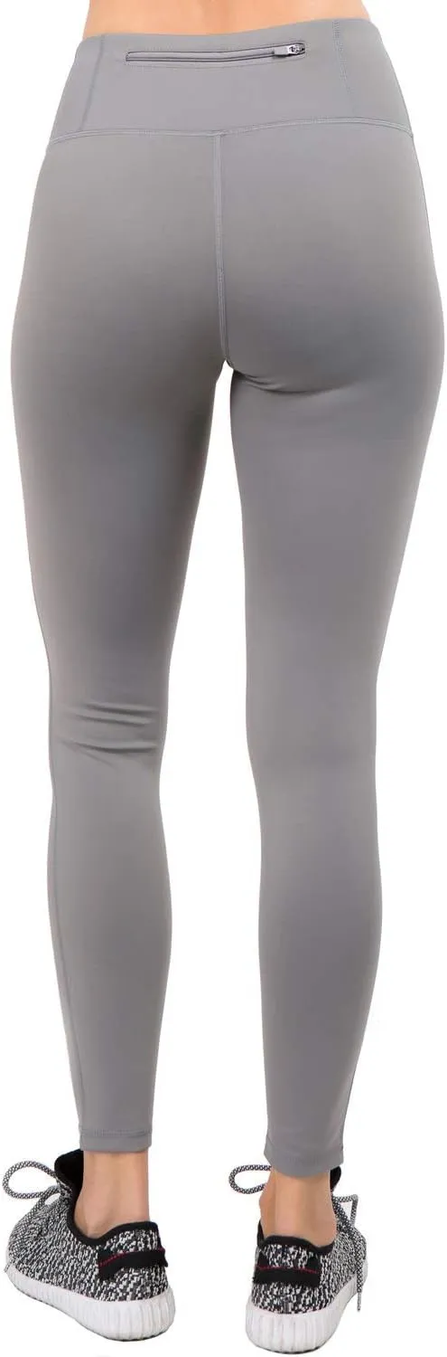 Women's Mesh Leggings 4-Way Strech Stylish Activewear High Waist Workout Pants with Pockets