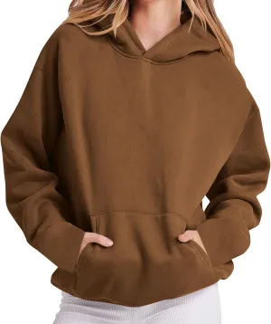 Womens Oversized Hoodies Fleece Sweatshirts Casual Long Sleeve Sweaters Pullover 2024 Fall Winter Outfits with Pocket
