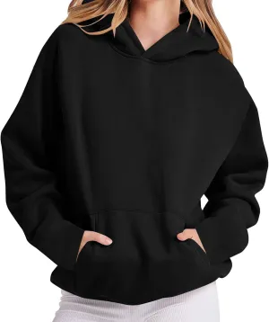 Womens Oversized Hoodies Fleece Sweatshirts Casual Long Sleeve Sweaters Pullover 2024 Fall Winter Outfits with Pocket