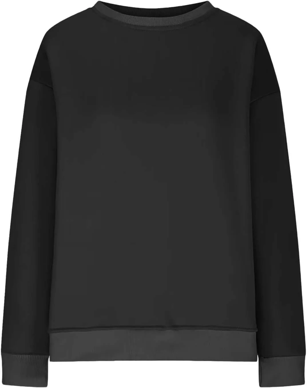 Womens Oversized Sweatshirts Side Slit Crewneck Long Sleeve Tops Loose Pullover 2025 Fall Women Extra
