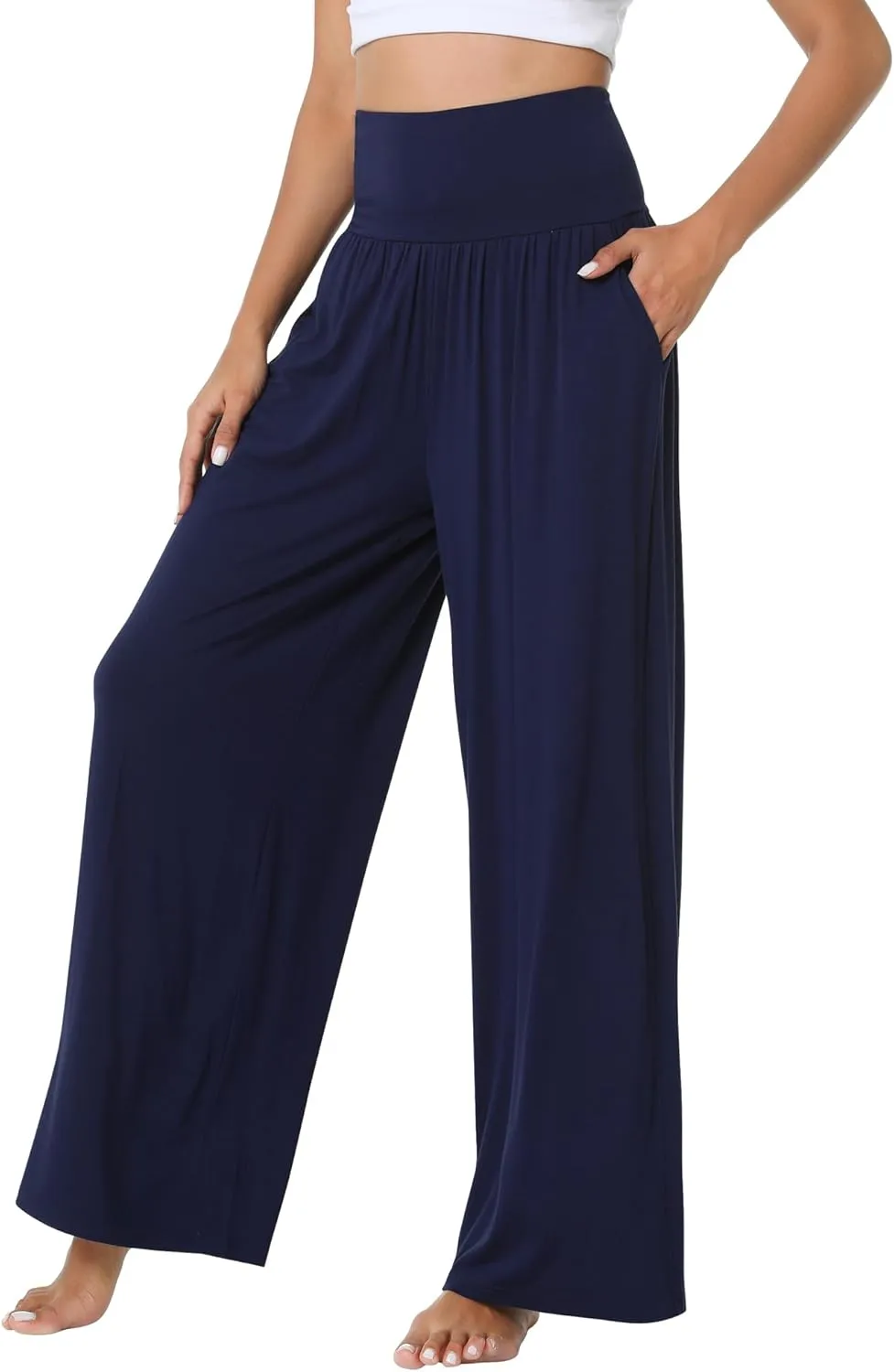 Women's Pajamas Pants Sleepwear Soft Knit Lounge Bottom Pockets Casual Loose Pjs Viscose from Bamboo S-XXL