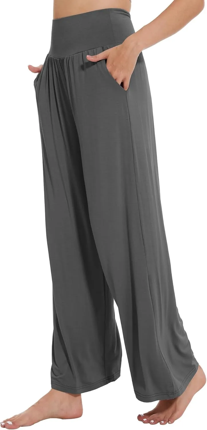 Women's Pajamas Pants Sleepwear Soft Knit Lounge Bottom Pockets Casual Loose Pjs Viscose from Bamboo S-XXL