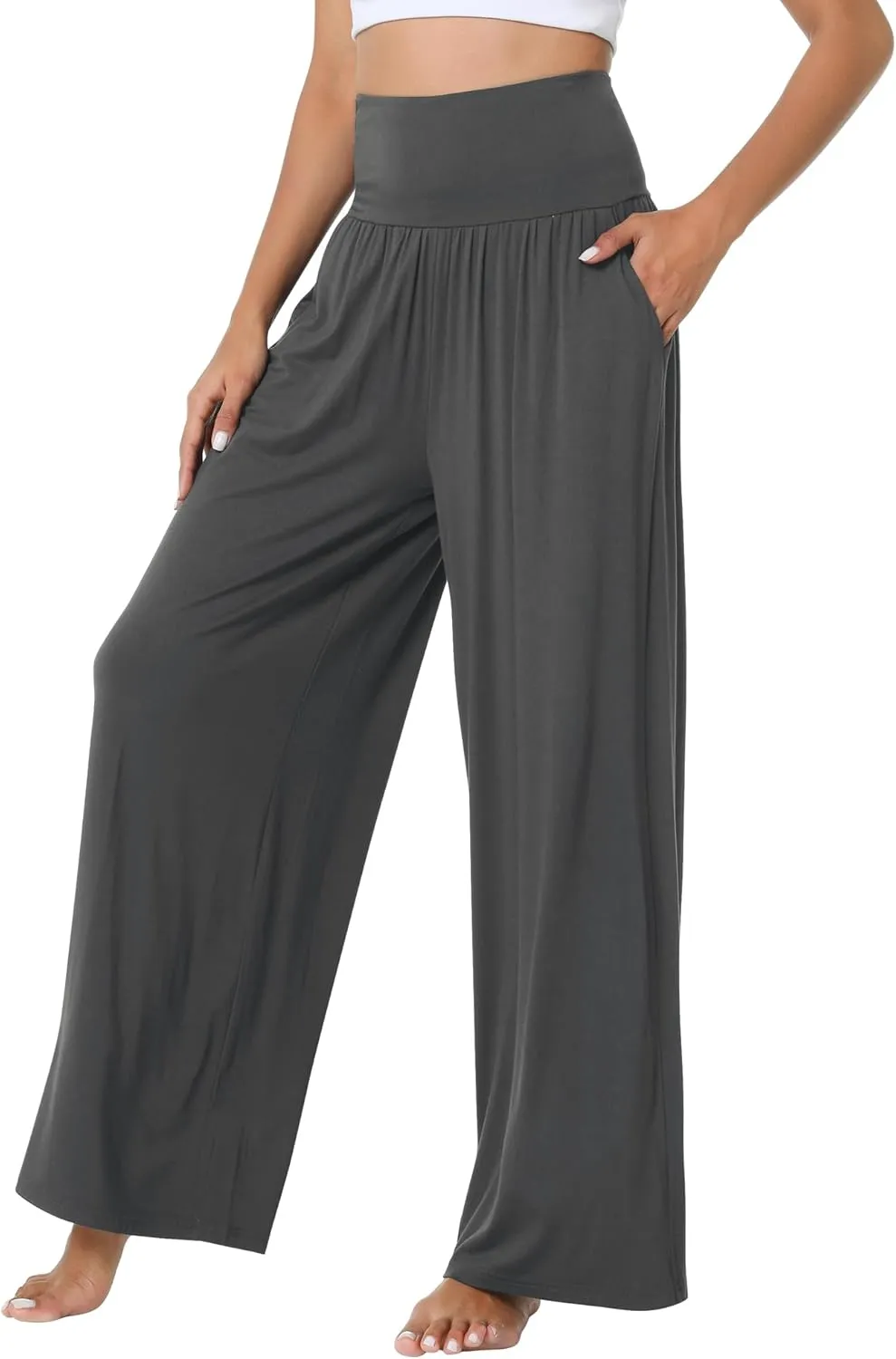 Women's Pajamas Pants Sleepwear Soft Knit Lounge Bottom Pockets Casual Loose Pjs Viscose from Bamboo S-XXL