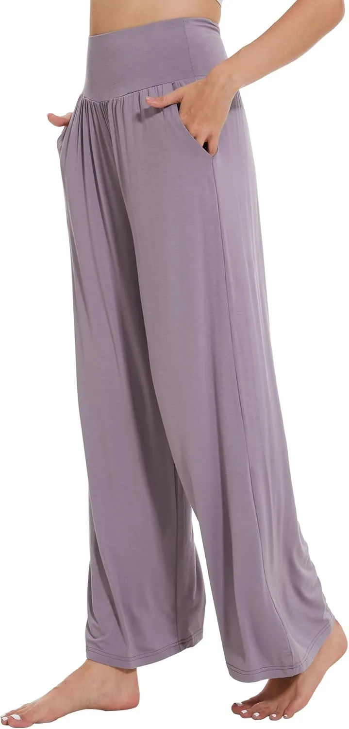 Women's Pajamas Pants Sleepwear Soft Knit Lounge Bottom Pockets Casual Loose Pjs Viscose from Bamboo S-XXL