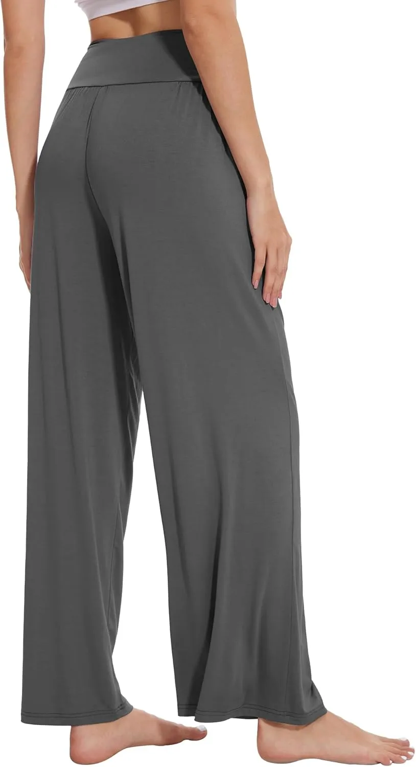 Women's Pajamas Pants Sleepwear Soft Knit Lounge Bottom Pockets Casual Loose Pjs Viscose from Bamboo S-XXL