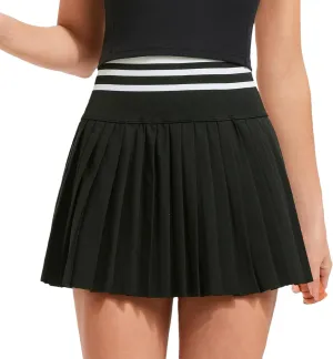Womens Pleated Tennis Skirt High Waist Golf Skort Workout Athletic Skirts