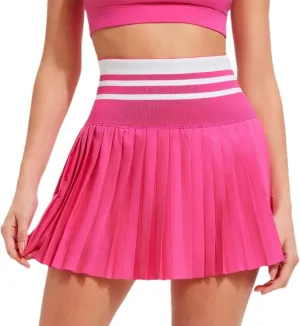 Womens Pleated Tennis Skirt High Waist Golf Skort Workout Athletic Skirts