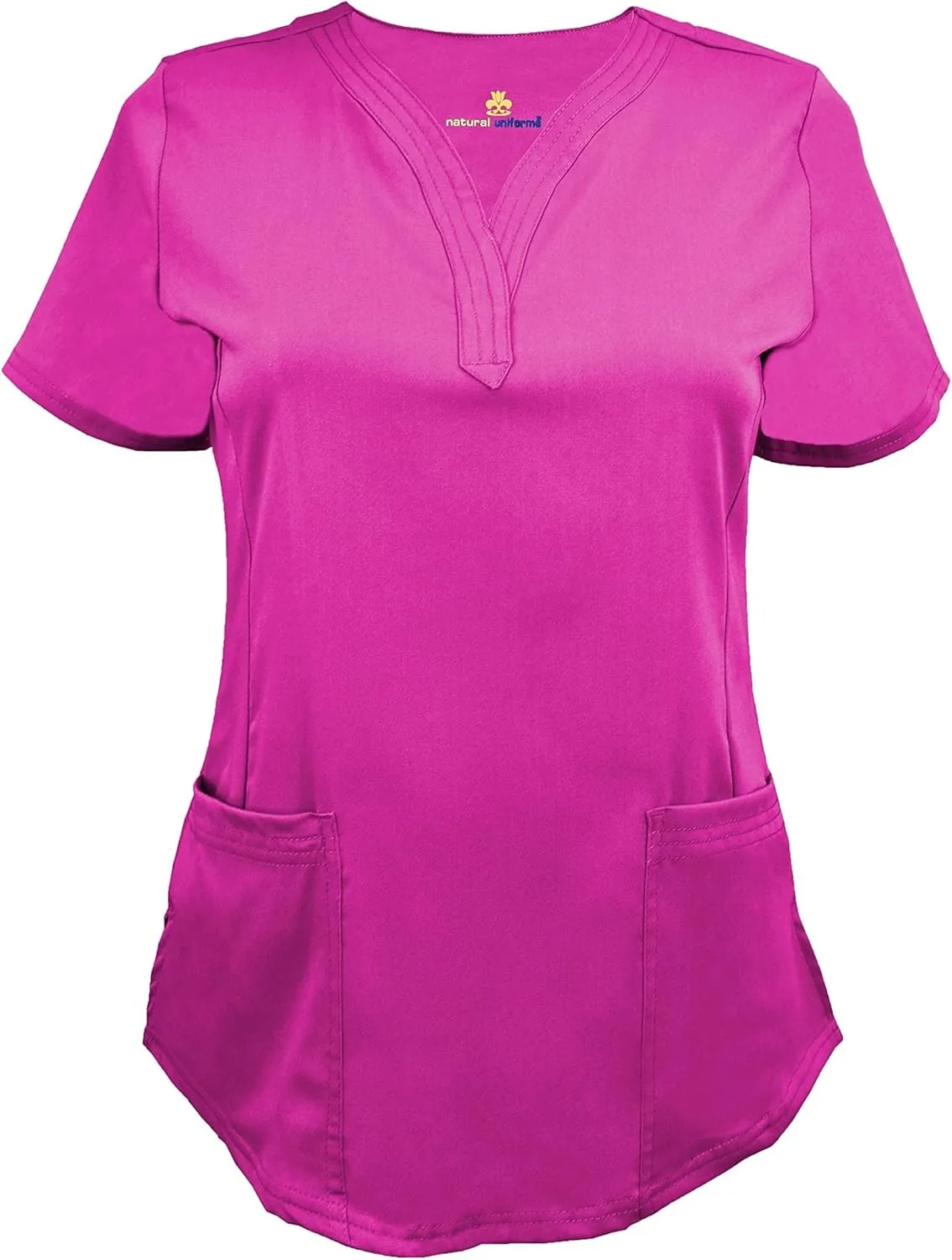 Women's Scrub Set Stretch and Ultra Soft Y-Neck Medical Scrub Top and Pants