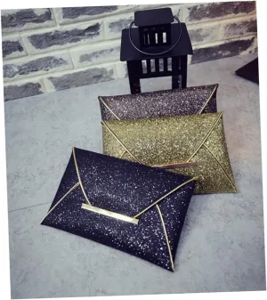 Women's Sequin Clutch Bag Envelope Handbag for Evening Events Stylish Purse for Party Wedding Prom