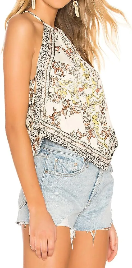 Womens Side Tie Top Vest Shirts Sleeveless Y2 Going Out Camisole Summer Cami Aesthetic Square Neck Boxy Tank Tops
