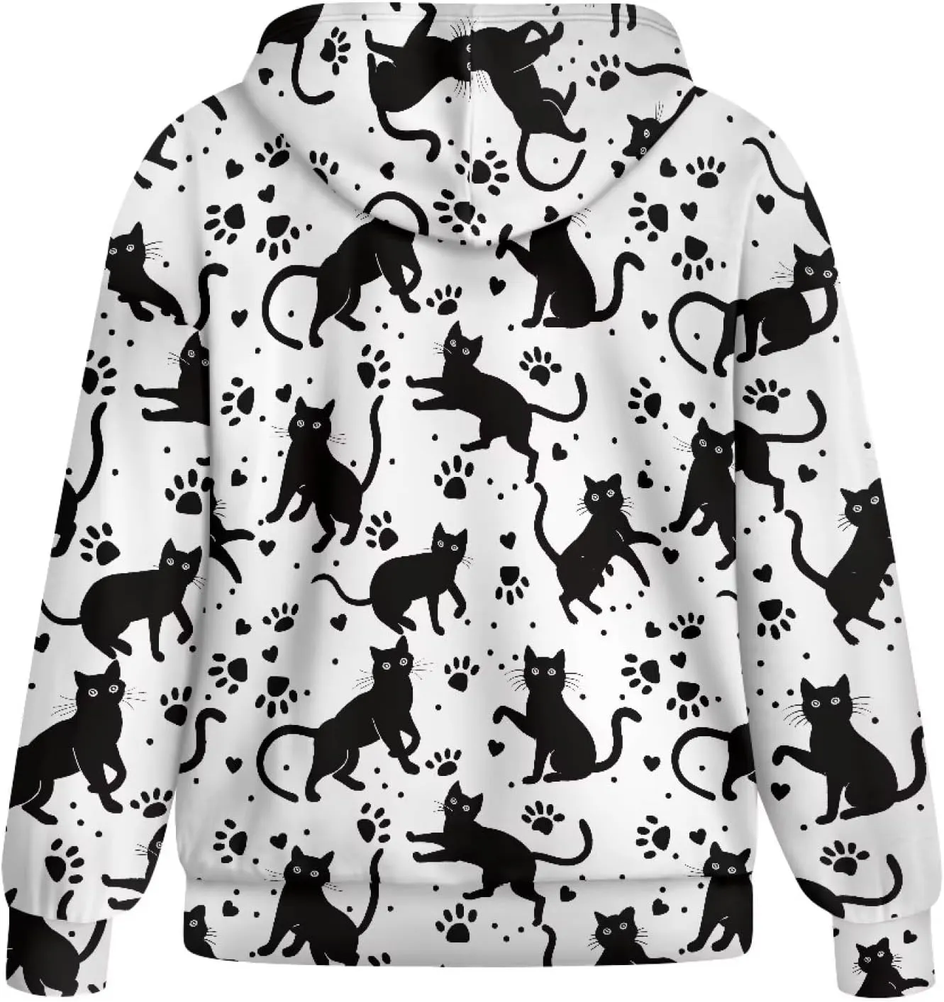 Women's Stylish Full-Zip Hoodies Oversized Hooded Sweatshirt Drawstring Long Sleeve Y2k Clothes with Pockets