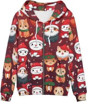 Womens Zip Up Hoodie Oversized Sweatshirt for Women Y2K Hoodies Fall Jackets