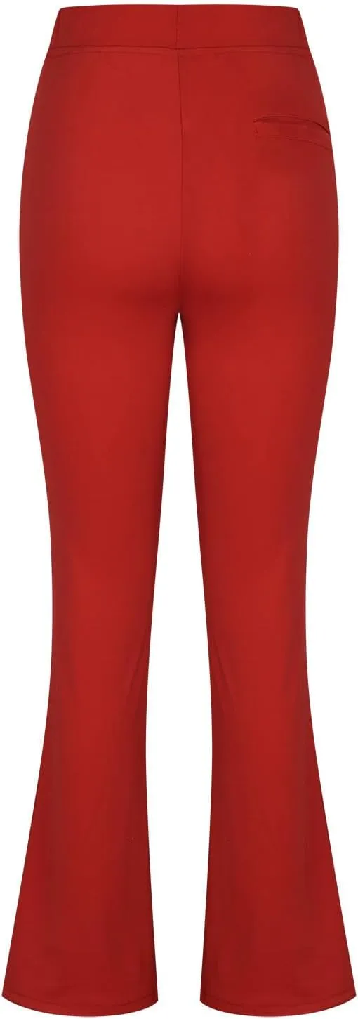 Work Pants for Women 2024 High Waisted Stretch Soft Comfy Athletic Workout Yoga Pants Office Business Casual Trousers