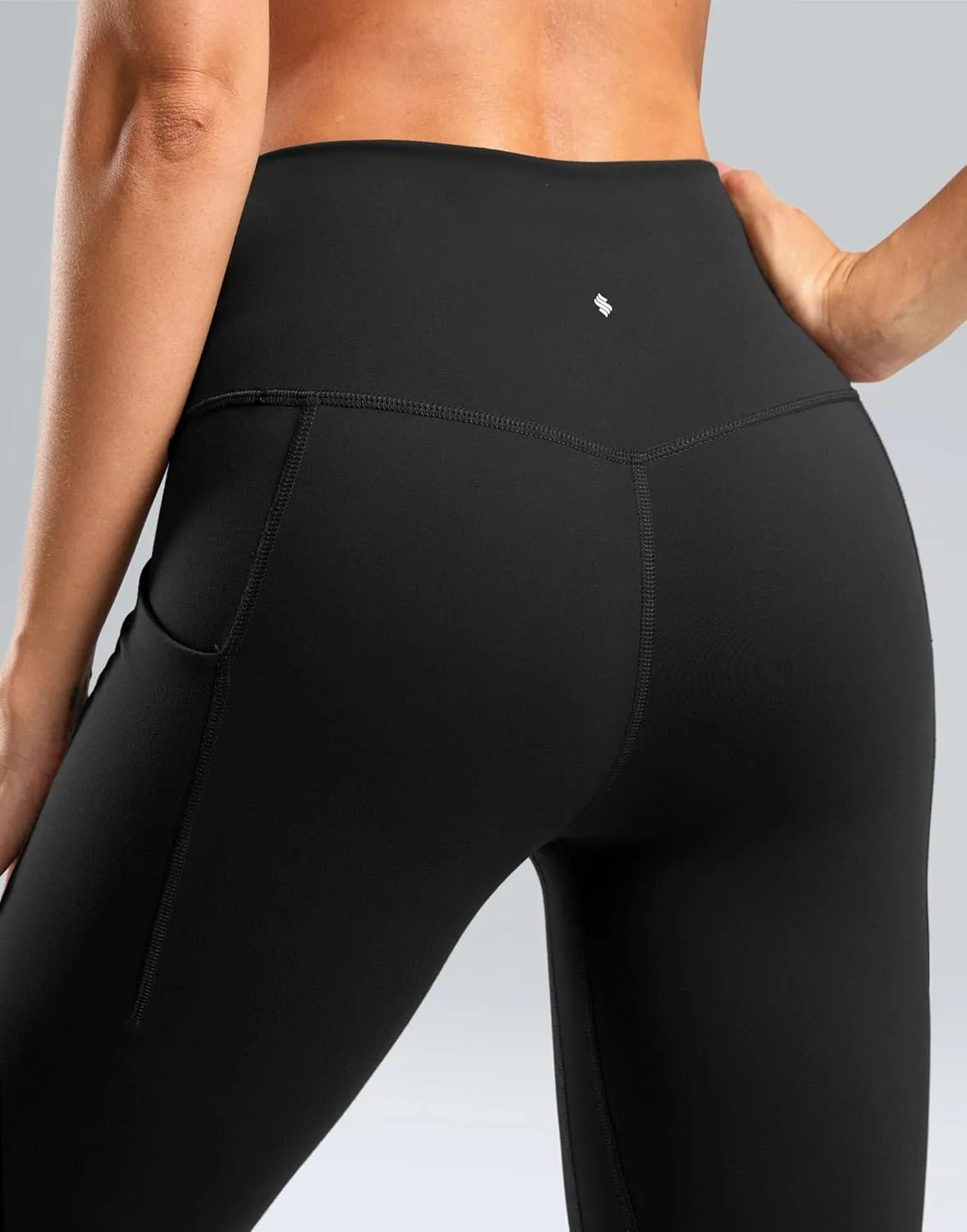Workout Capri Leggings with Pockets for Women 21" 23" High Waist Buttery Soft Tummy Control Gym Athletic Yoga Pants