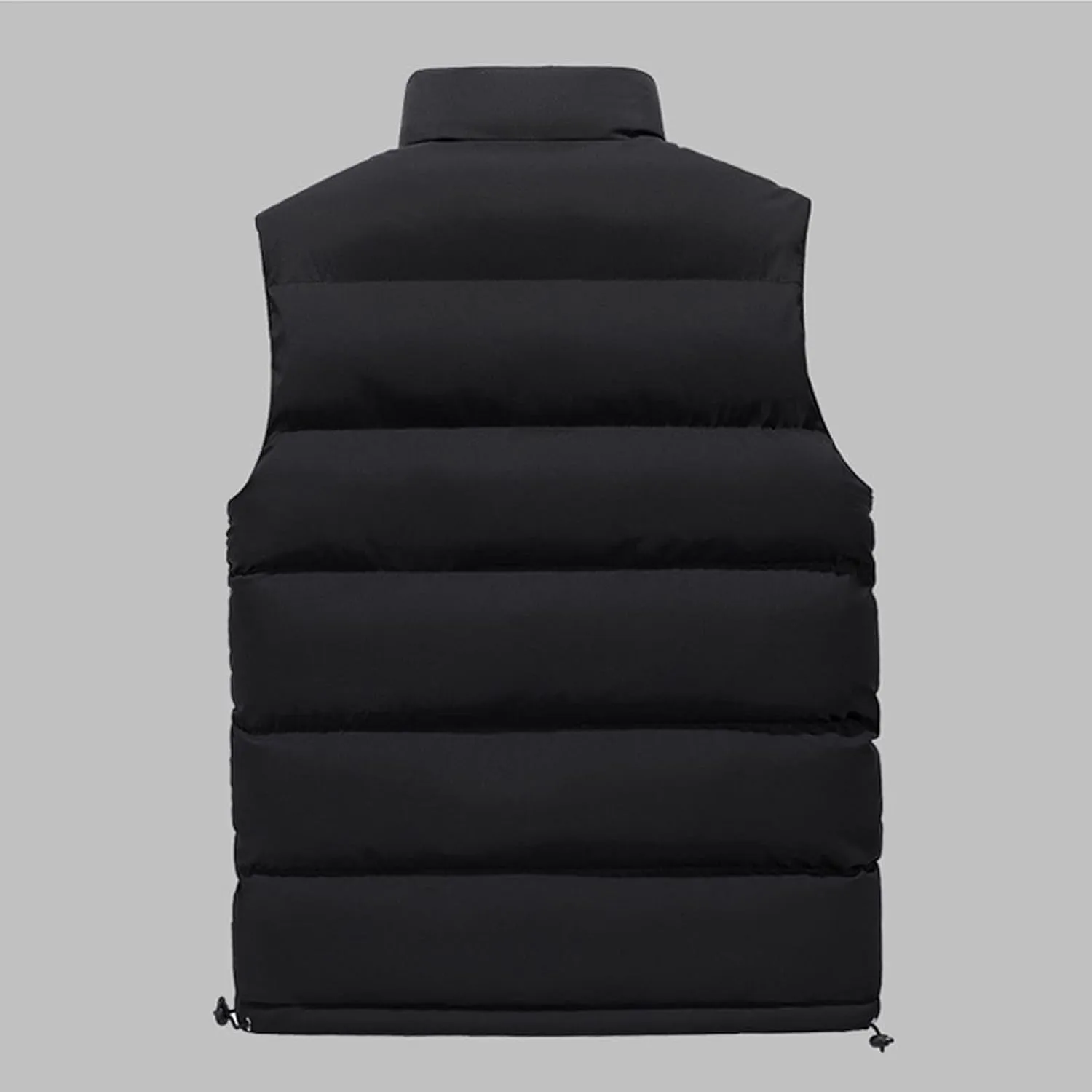 Ymosrh Mens Jackets Fashion Men's Autumn/Winter Solid Colour Warm Down Cotton Zip Vest Winter Coats for Men