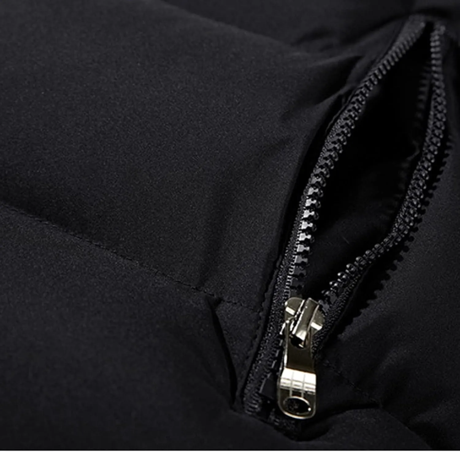 Ymosrh Mens Jackets Fashion Men's Autumn/Winter Solid Colour Warm Down Cotton Zip Vest Winter Coats for Men