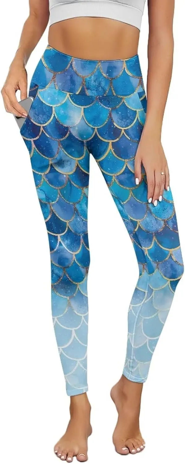 Yoga Pants with Pockets for Women High Waist Pants Plus Size Long Athletic Leggings Soft Tummy Control Yoga Pant